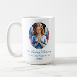 Taza De Café Personalizado Angel Memorial Candle