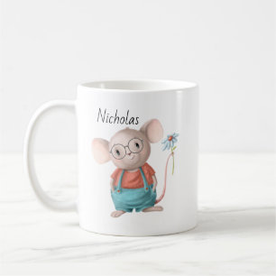 Taza De Café Personalizado animal de ratón pequeño
