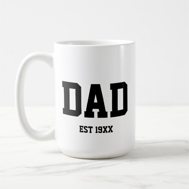 Taza De Café Personalizado año padre día padre padre regalo de  (Izquierda)