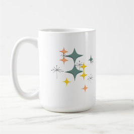 Taza De Café Personalizado atómico moderno de Eames Starbursts