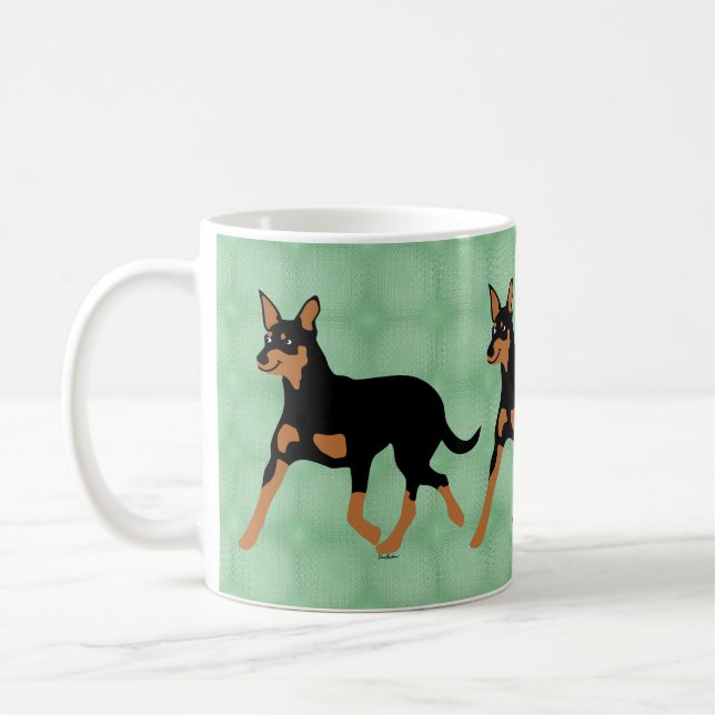 Taza De Café Personalizado Australiano Kelpie Trotting 2 (Izquierda)