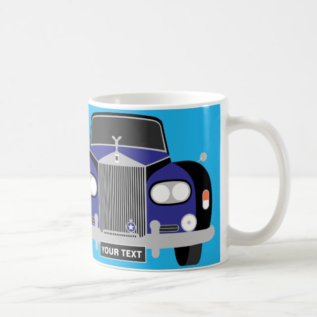 TAZA DE CAFÉ PERSONALIZADO AUTO DE LÍQUIDO AZUL DE LUJO PERSONA (Derecha)
