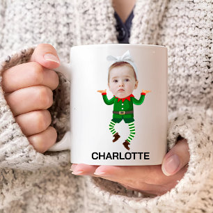 Taza De Café Personalizado Baby Face Elf