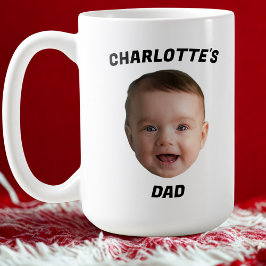 Taza De Café Personalizado Baby Face Mug, Personalizado New Dad