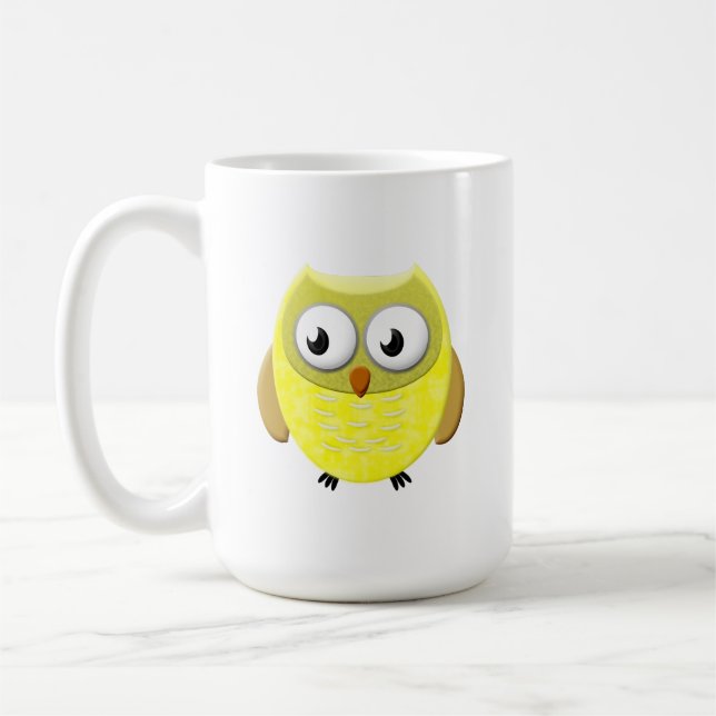 Taza De Café Personalizado Bebé Lechuza (Izquierda)