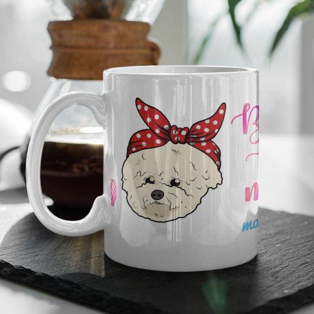 Taza De Café Personalizado Bichon Frisé regalo para el Día de l (Subido por el creador)