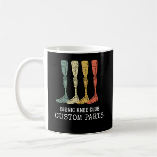 Taza De Café Personalizado biónico de Knee Club P Knee Replacet