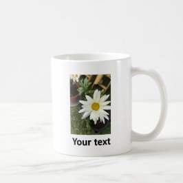 Taza De Café Personalizado blanco simple y suave Daisy Flower 