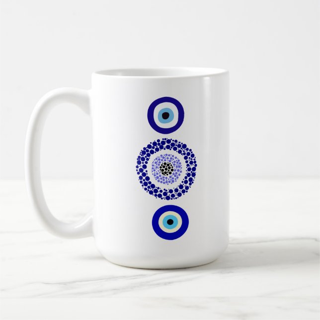 Taza De Café Personalizado Blue Eye Ceramic Mug (Izquierda)