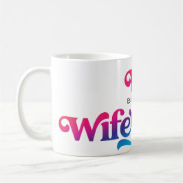 Taza De Café Personalizado Boda Aniversario  Colorful Wifey