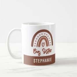 Taza De Café Personalizado Boho Gran Hermana del Arcoiris Pareá