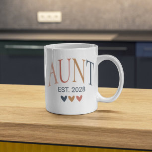 Taza De Café Personalizado Boho Tía Mug, regalo de tía de Guay,
