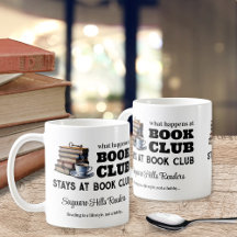 Personalizado Book Club Nombre Coffee Mug Gift