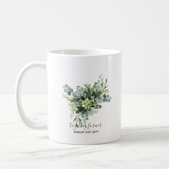 Taza De Café Personalizado Bridesmaid Bridal Party Gifts Greene (Izquierda)
