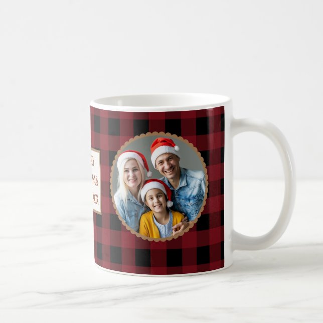 Taza De Café Personalizado Buffalo Plaid (Derecha)