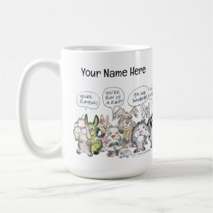 Taza De Café personalizado Bunderful Bunny Rabbits Personalizad