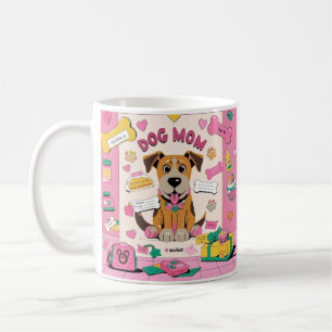 Taza De Café Personalizado Cachorro cachorro mamá en habitación