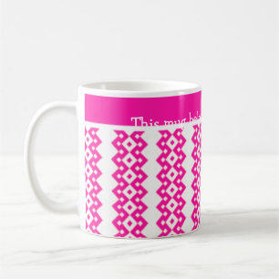 Taza De Café Personalizado Café Blanco Mug, Geométrica Candy Pi
