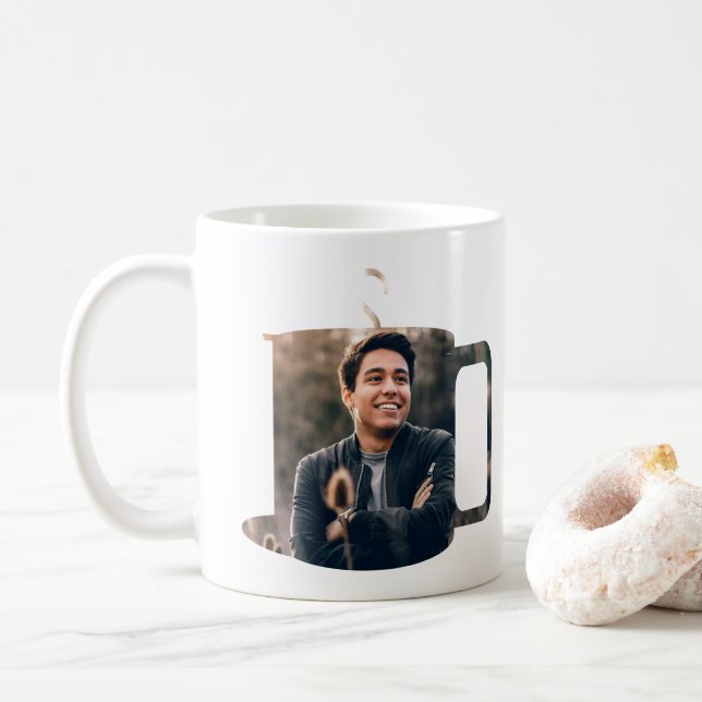 Taza De Café Personalizado café mug foto diversión para el aman (Con donut)