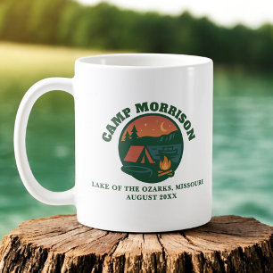 Taza De Café Personalizado Camp Lake Bachelorette