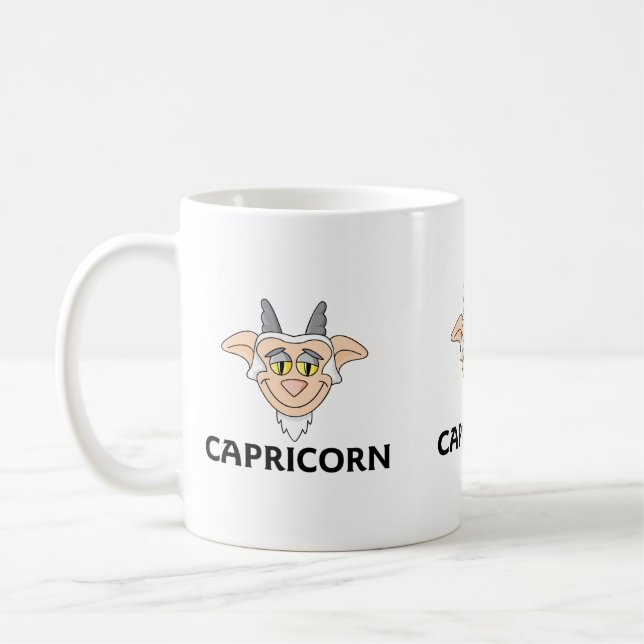 Taza De Café Personalizado Capricorn Goat (Izquierda)
