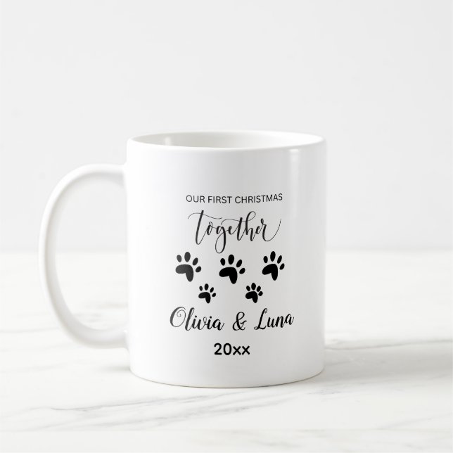 Taza De Café Personalizado Cat Mom o Cat Dad Mug (Izquierda)