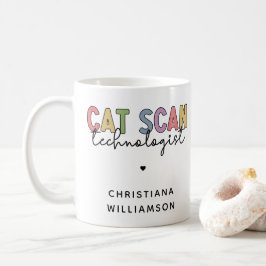 Taza De Café Personalizado CAT Scan Technologist CT Tech Gifts