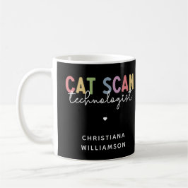 Taza De Café Personalizado CAT Scan Technologist CT Tech Gifts