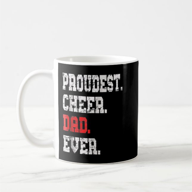 Taza De Café Personalizado Cheer Dad, el mejor regalo de papá (Izquierda)