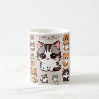 Taza De Café Personalizado Chibi Cats Mug