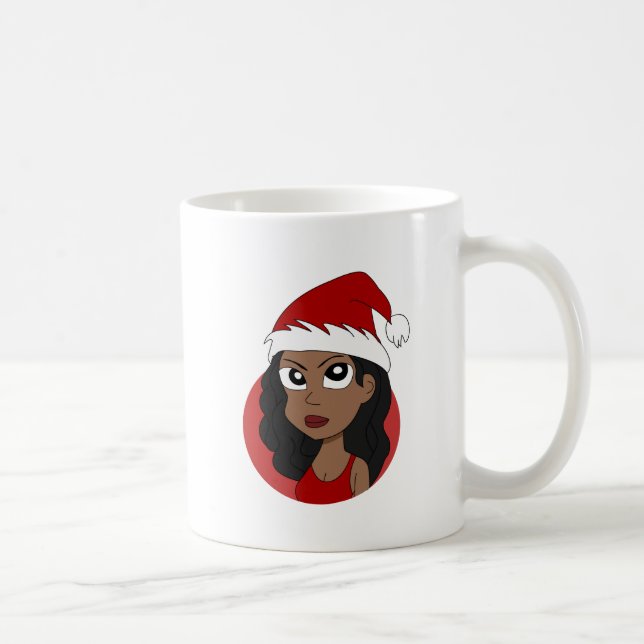 Taza De Café personalizado chica navidades (Derecha)