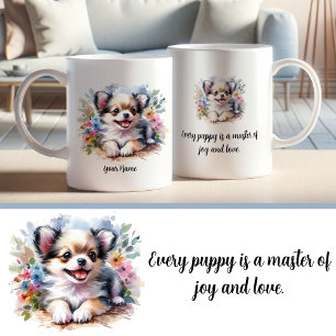 Taza De Café Personalizado Chihuahua Mug con Inspiradora cita