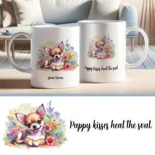 Taza De Café Personalizado Chihuahua Mug con Inspiradora cita