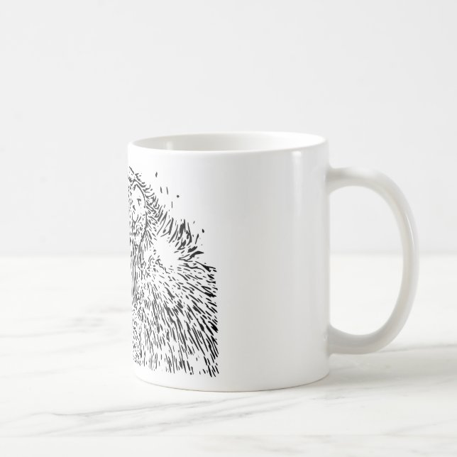 Taza De Café Personalizado Chimpanzee (Derecha)