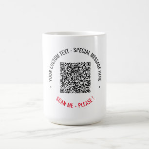 Taza De Café Personalizado Código QR Explorar información Texto