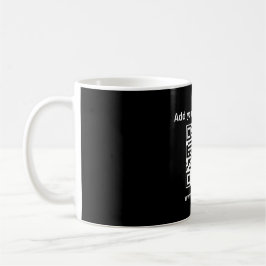 Taza De Café Personalizado código Qr negro simple café negocios