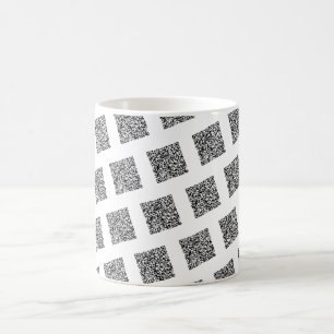 Taza De Café Personalizado Código QR Tu Gracioso Regalo Mug Ele