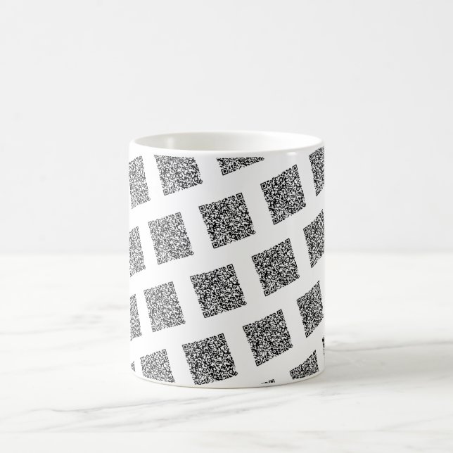 Taza De Café Personalizado Código QR Tu Gracioso Regalo Mug Ele (Centro)