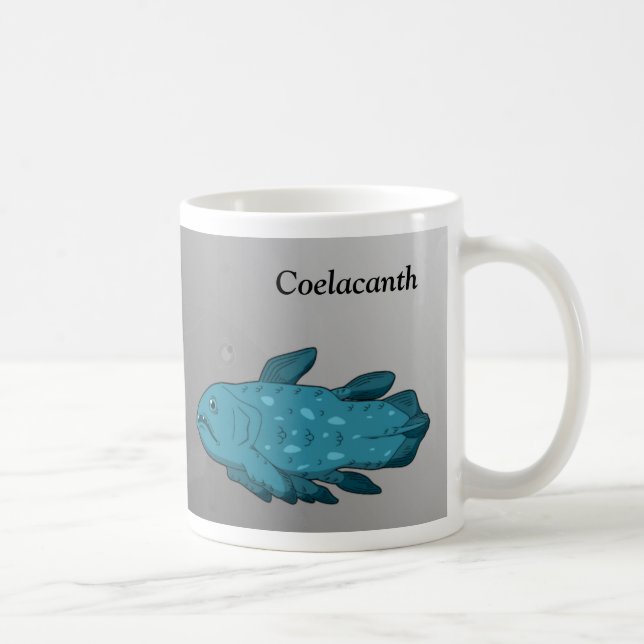 Taza De Café Personalizado Coelacanth (Derecha)