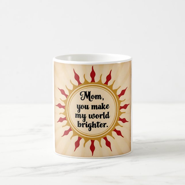 Taza De Café Personalizado Coffee Mug para mamá (Centro)