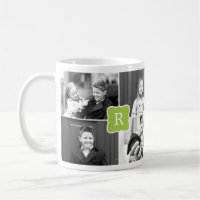 Personalizado colaborativo de monograma Foto Mug -