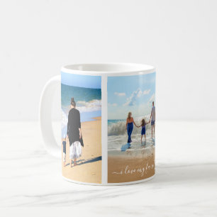 Taza De Café Personalizado Collage de fotos Mensajes de texto -