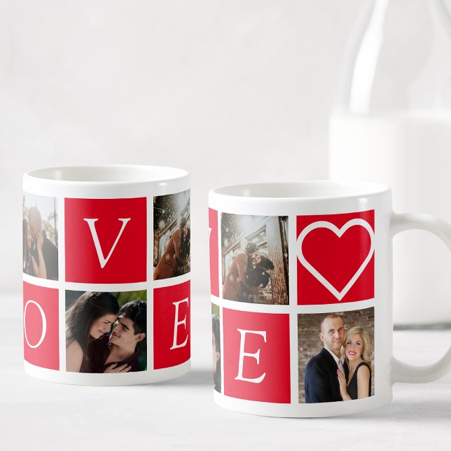 Taza De Café Personalizado Collage de fotos Parejas AMANTES rom (Subido por el creador)