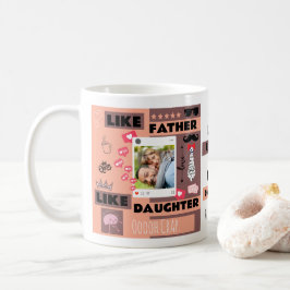 Taza De Café Personalizado "Como Padre Como Hija, Oh Crap"