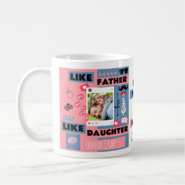 Taza De Café Personalizado "Como Padre Como Hija, Oh Crap"
