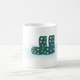 Taza De Café personalizado con botas punteadas