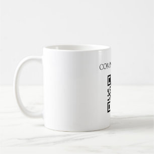 Taza De Café Personalizado con código QR, bloqueo de código QR