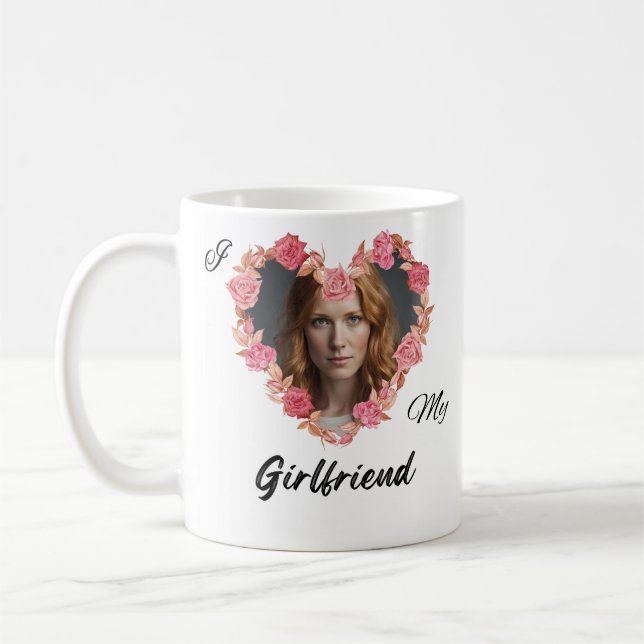 Taza De Café Personalizado con foto I Love My Girlfriend Mug (Izquierda)
