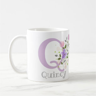 Taza De Café Personalizado con nombre y primera inicial.
