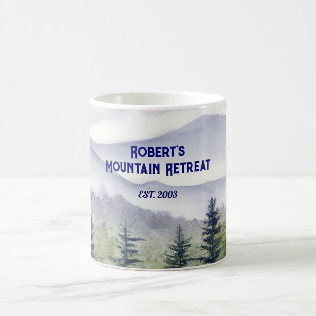 Taza De Café Personalizado con tema de montaña (Centro)